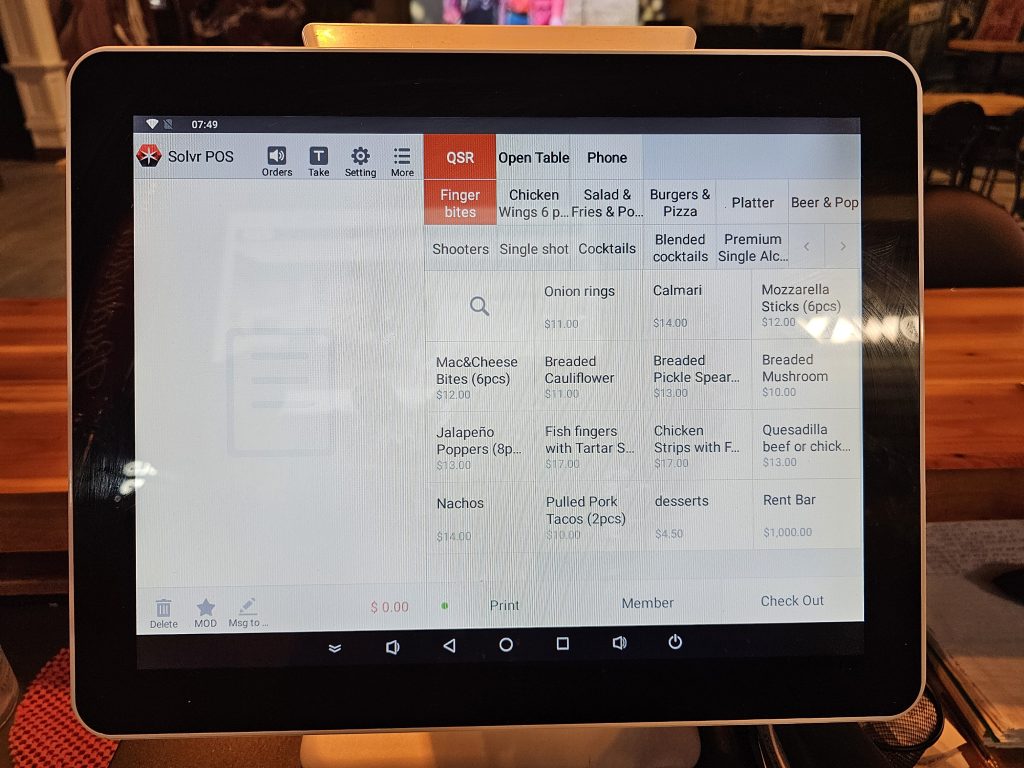 image of Solvr Point of Sale in Retail store